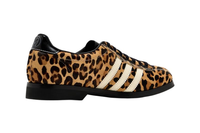 Brain Dead x adidas Originals Samba Bowling Animal Pack in Cheetah and Snakeskin colorways, featuring premium textile uppers with animal print and exaggerated bowling-style overlays - detail view 3