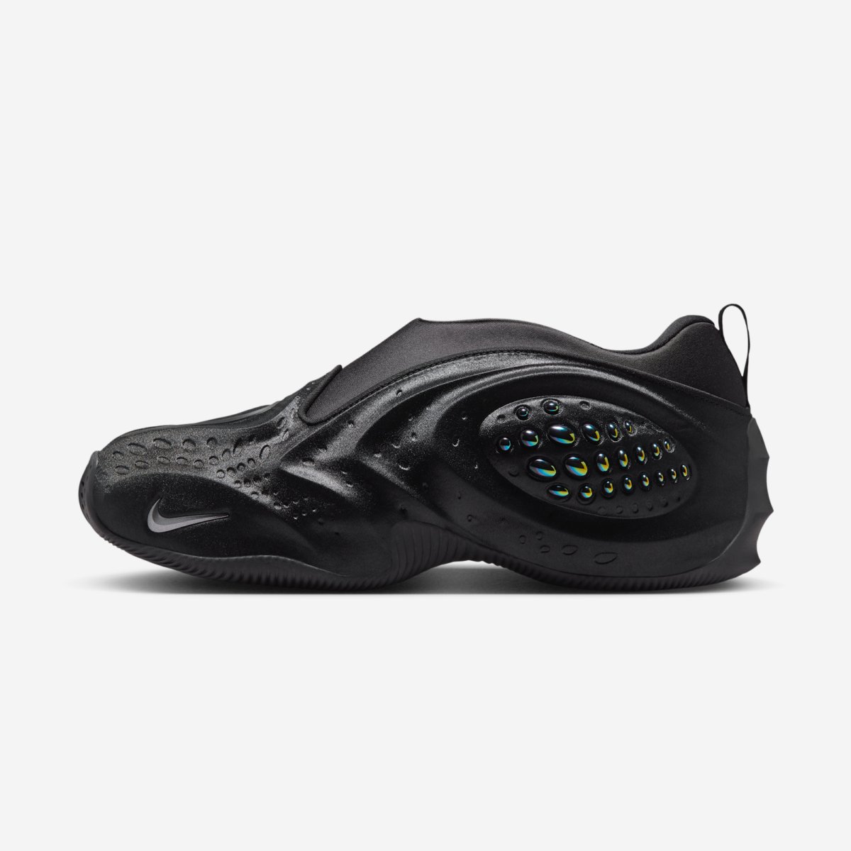 Nike First Sight Shadow WMNS in Black and Metallic Dark Grey colorway, women's silhouette side profile view - detail view 2