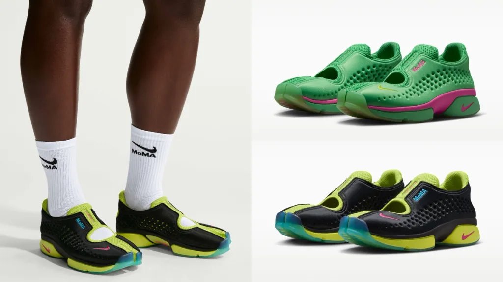 Nike Air Rift split-toe sneaker in MoMA collaboration colorway