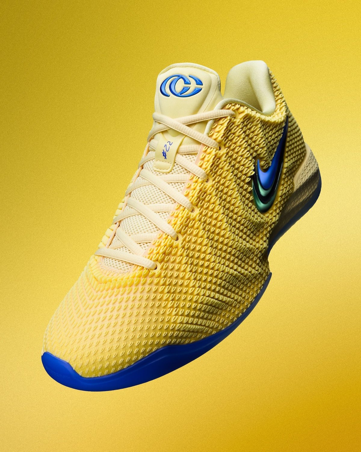 Nike Caitlin 1 signature basketball shoe in Caitlin Blue colorway, designed for Caitlin Clark - detail view 5