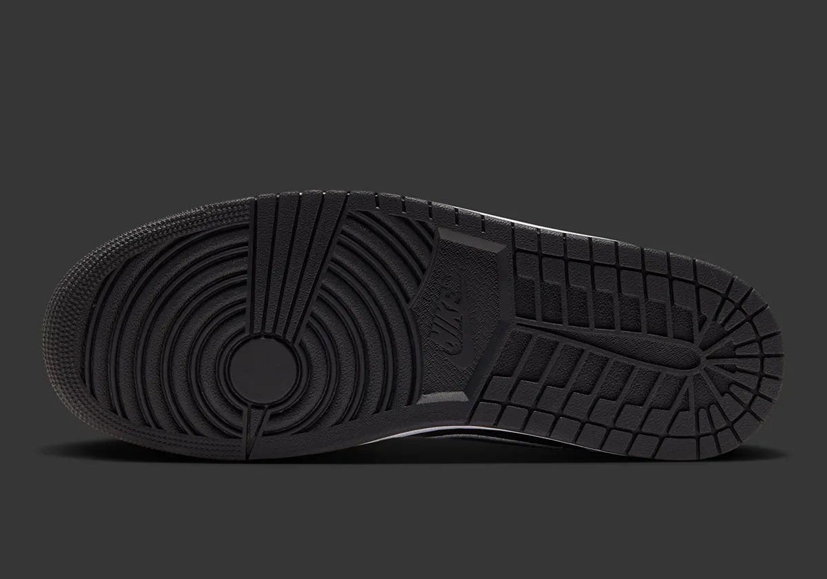 Air Jordan 1 Low SE in black suede and white pebbled leather, shown from multiple angles with white midsole and black outsole - detail view 2