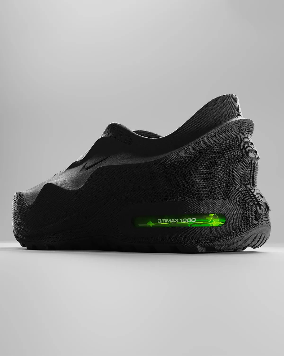 Nike Air Max 1000 x Zellerfeld collaboration sneaker displayed on neutral background - detail view 1
