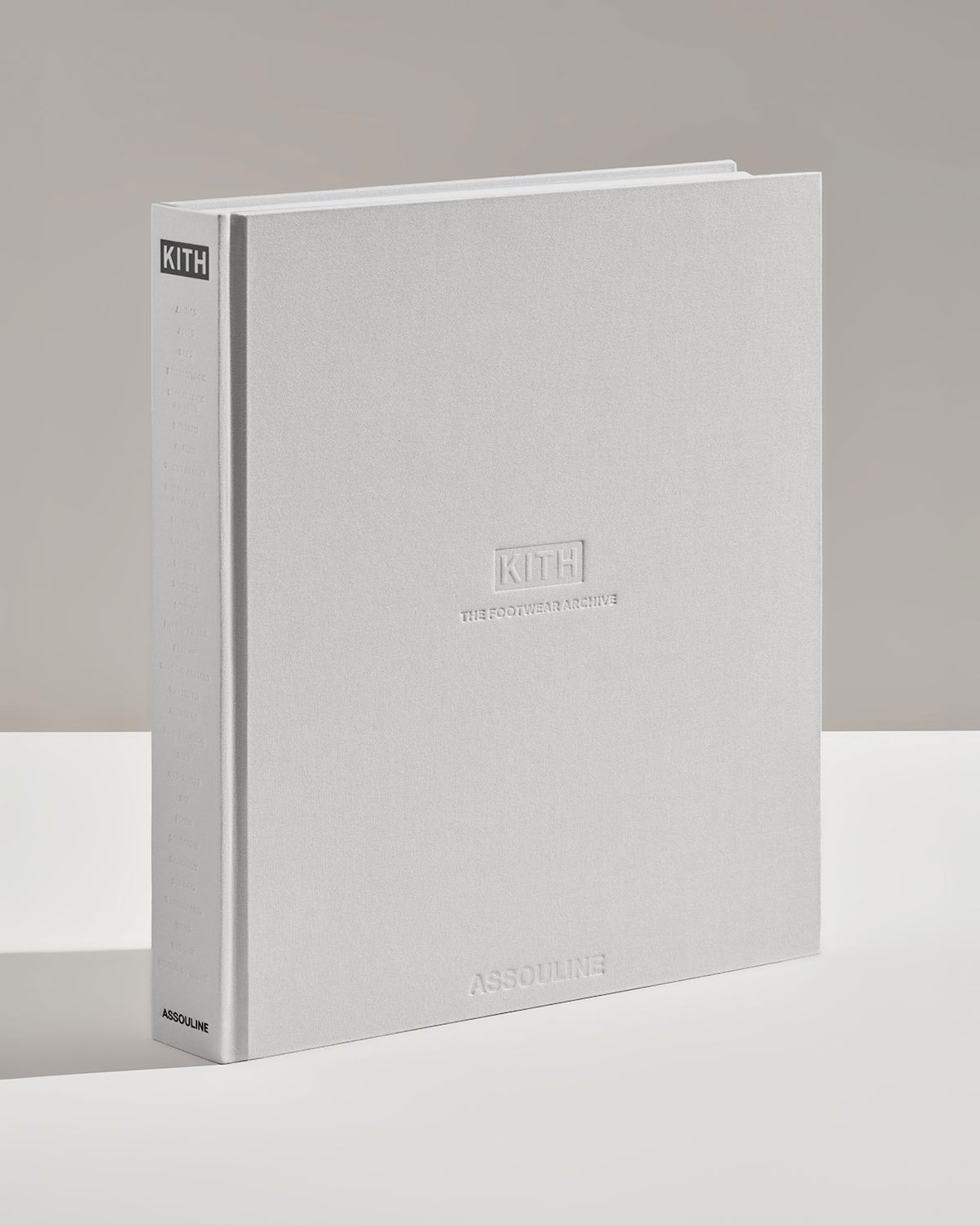 KITH: The Footwear Archive Assouline book cover and interior pages showcasing 700+ sneaker releases and unreleased samples from Ronnie Fieg's 15-year brand history - detail view 4