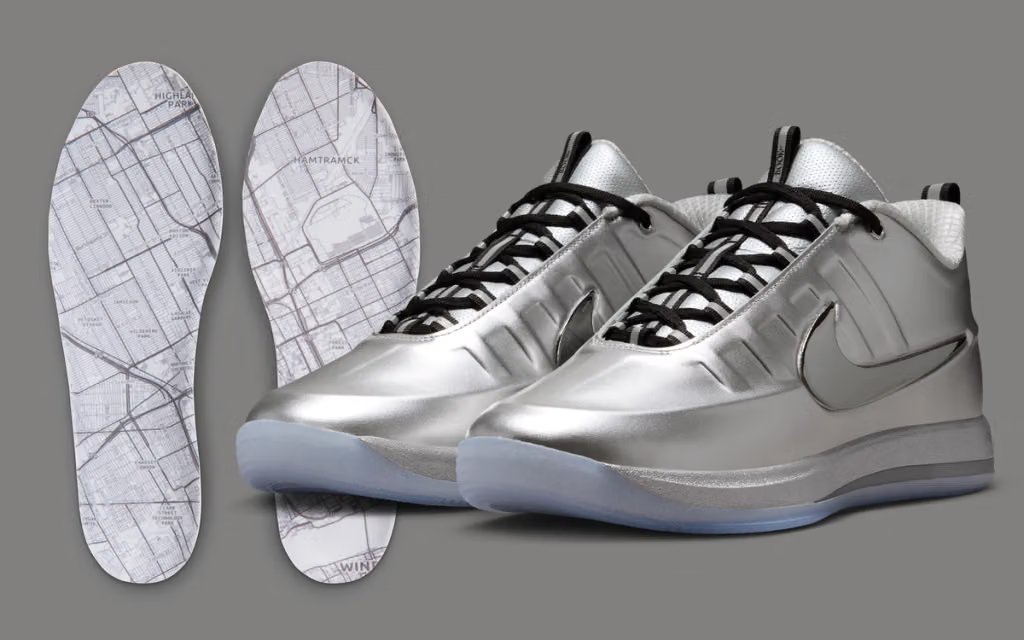 Nike Book 2 silhouette in Joe Louis tribute colorway, featuring fist motif design element