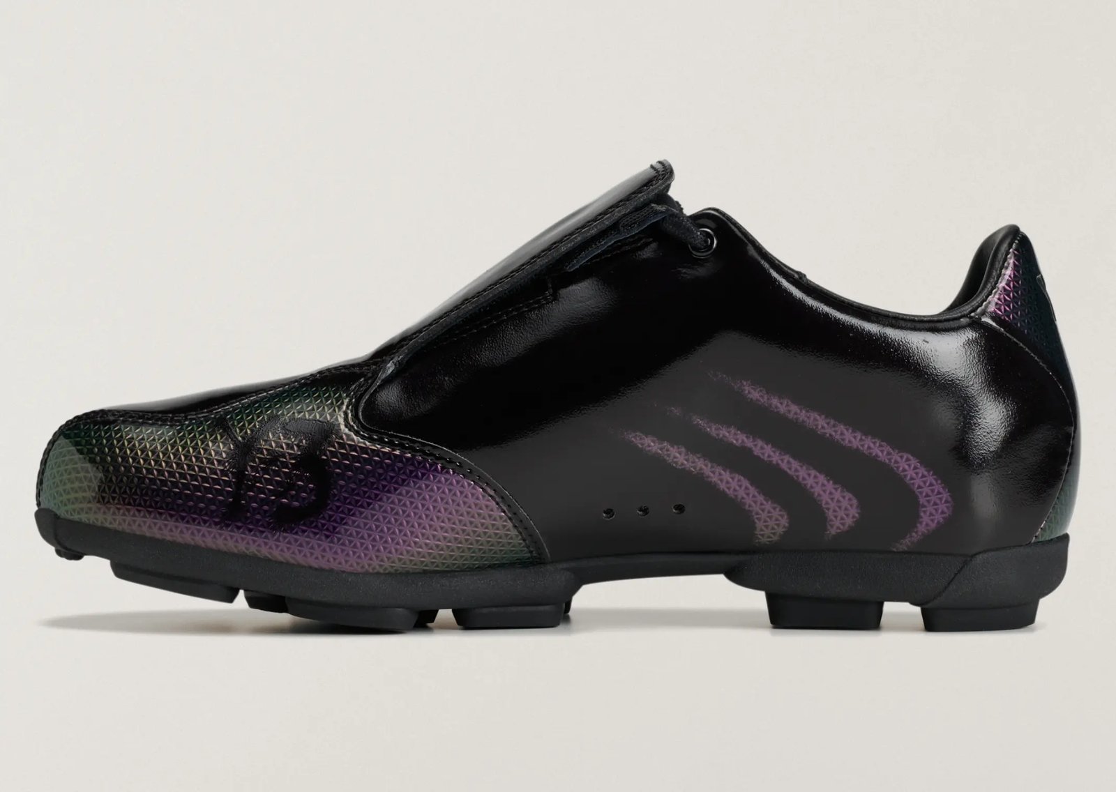CHITO x adidas Y-3 F50+ Tunit Pack featuring black pair with iridescent toe accents and silver variant - detail view 4