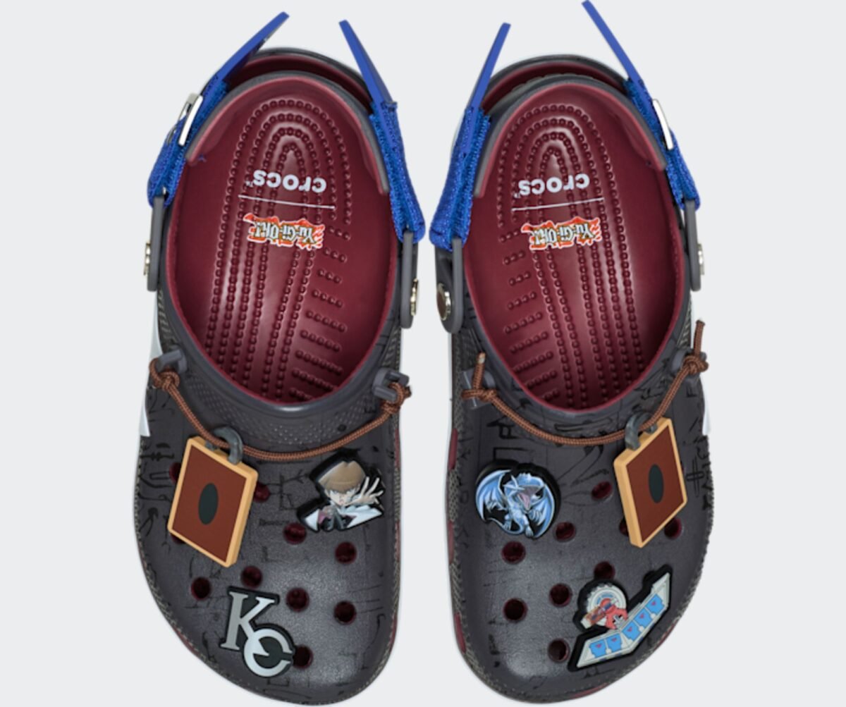 Yu-Gi-Oh! x Crocs Classic Clog in Seto Kaiba multicolor colorway, releasing September 2026 - detail view 3