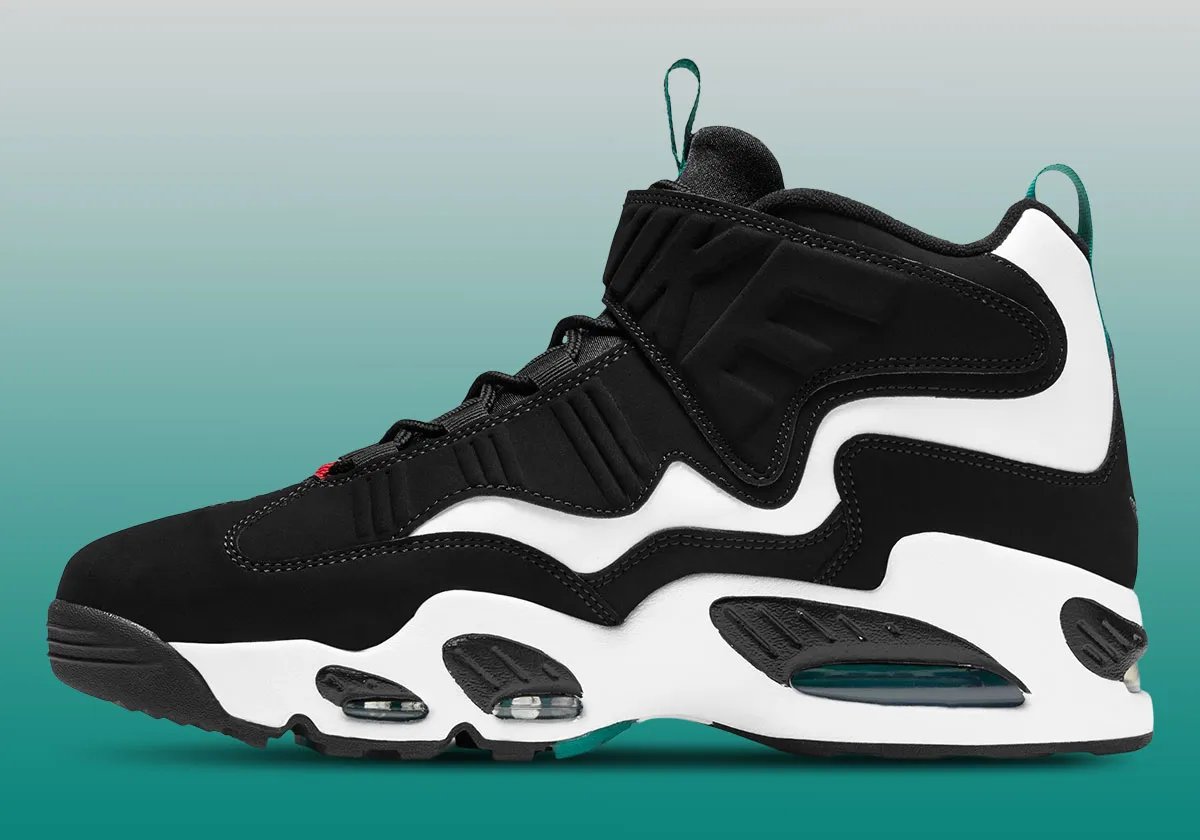 Nike Air Griffey Max 1 Freshwater showing aquatic blue and white colorway on classic basketball silhouette - detail view 1