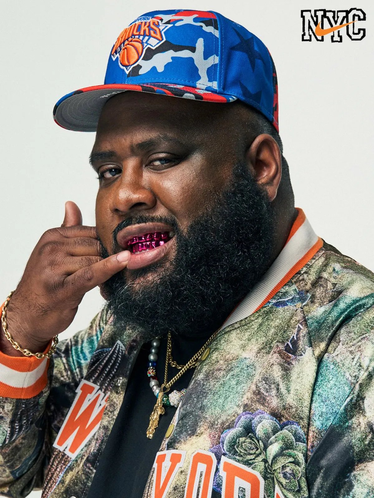Nike 'Always Knicks' portrait campaign featuring diverse group of New York Knicks fans photographed by Jonathan Mannion - detail view 1
