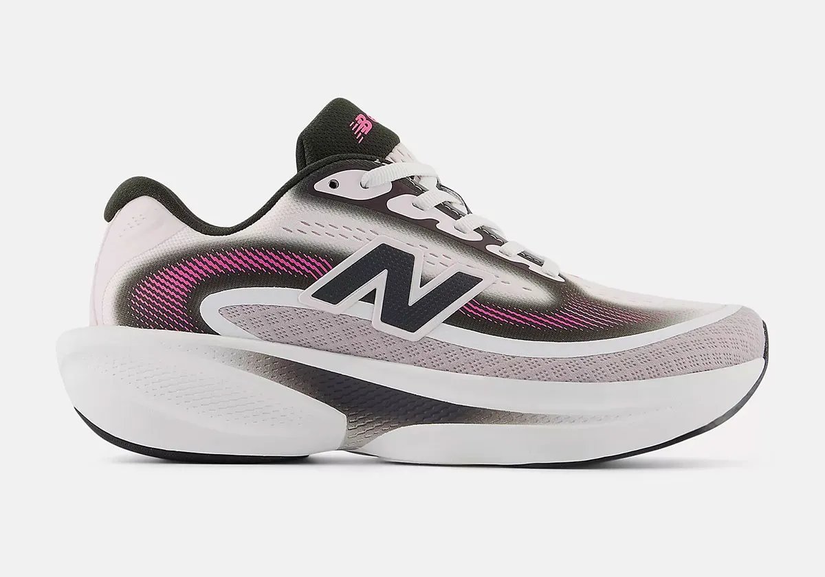 New Balance Ellipse running shoe in neutral colorway, showing mesh upper and foam cushioning profile - detail view 2