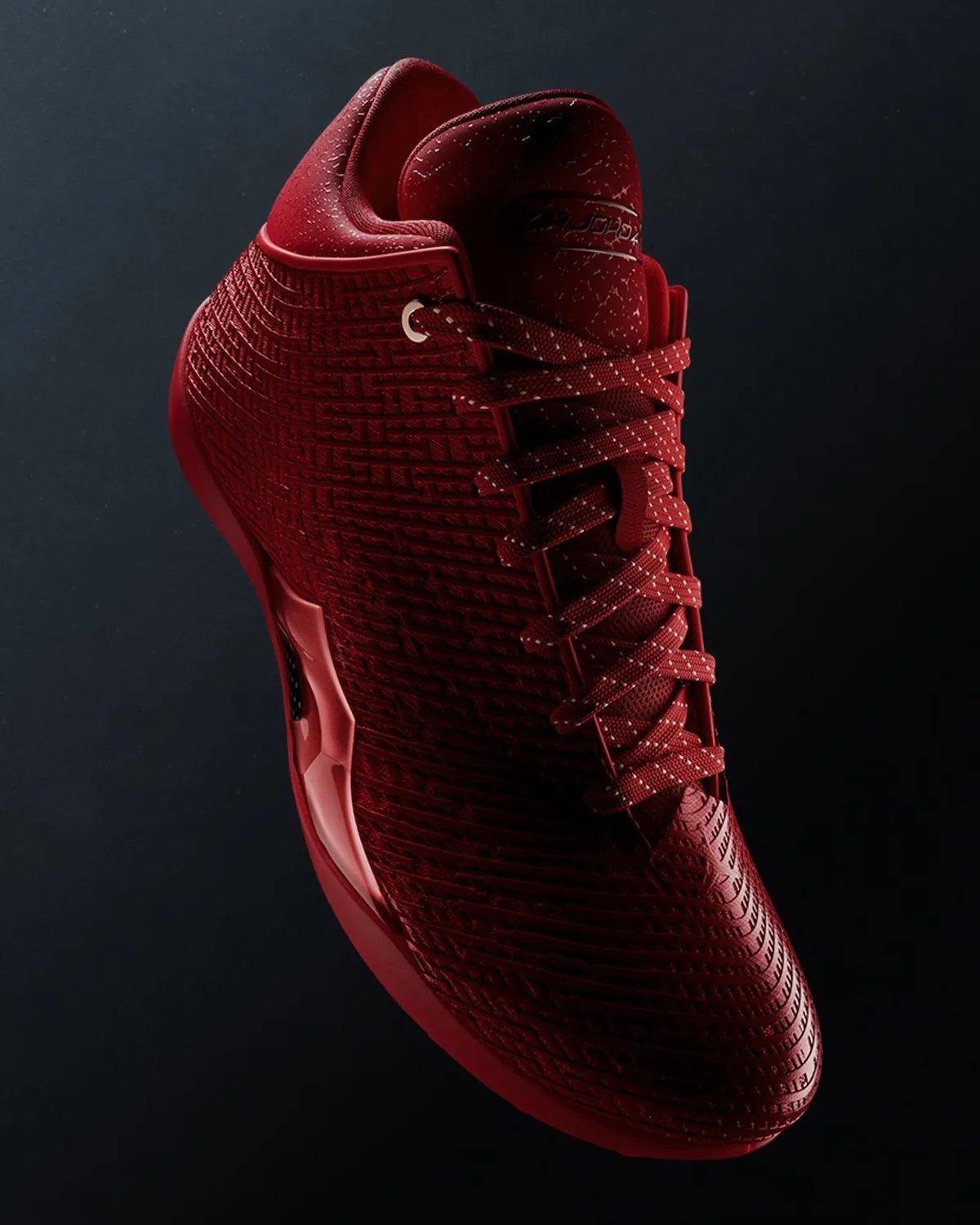Air Jordan 41 in University Red/Infrared 23 colorway, showcasing nano print mesh upper and modern performance silhouette - detail view 2