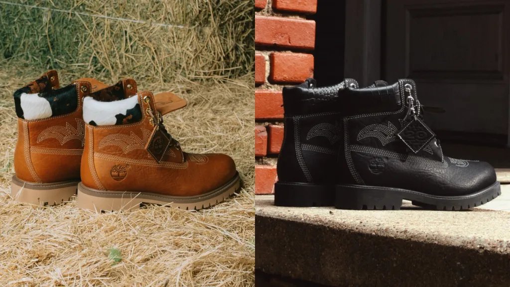 Sneaker Politics x Timberland Western-inspired boot collaboration for 20th anniversary