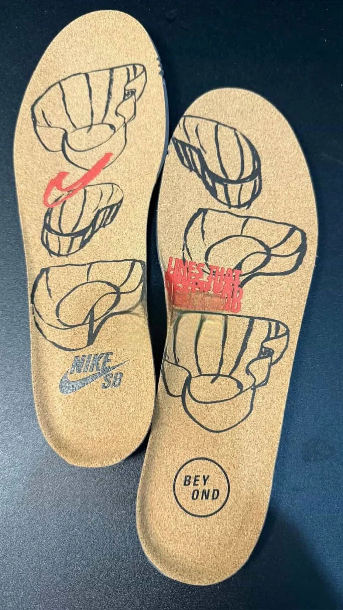 Nike SB Dunk High in white leather and ivory suede with Blue Void patent leather collar, arriving July 2026 via Beyond - detail view 3