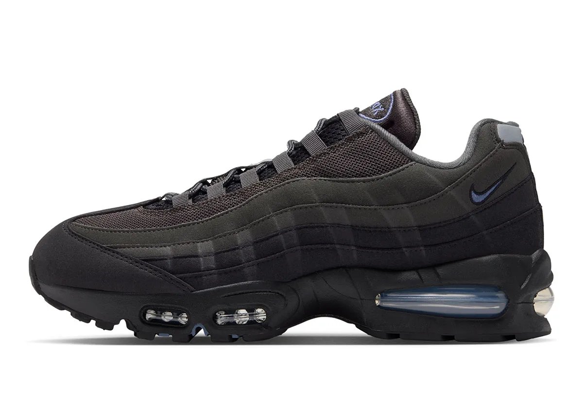 Nike Air Max 95 'Pencil Point' in dark grey with tonal Swoosh and Air Max branding accents - detail view 1