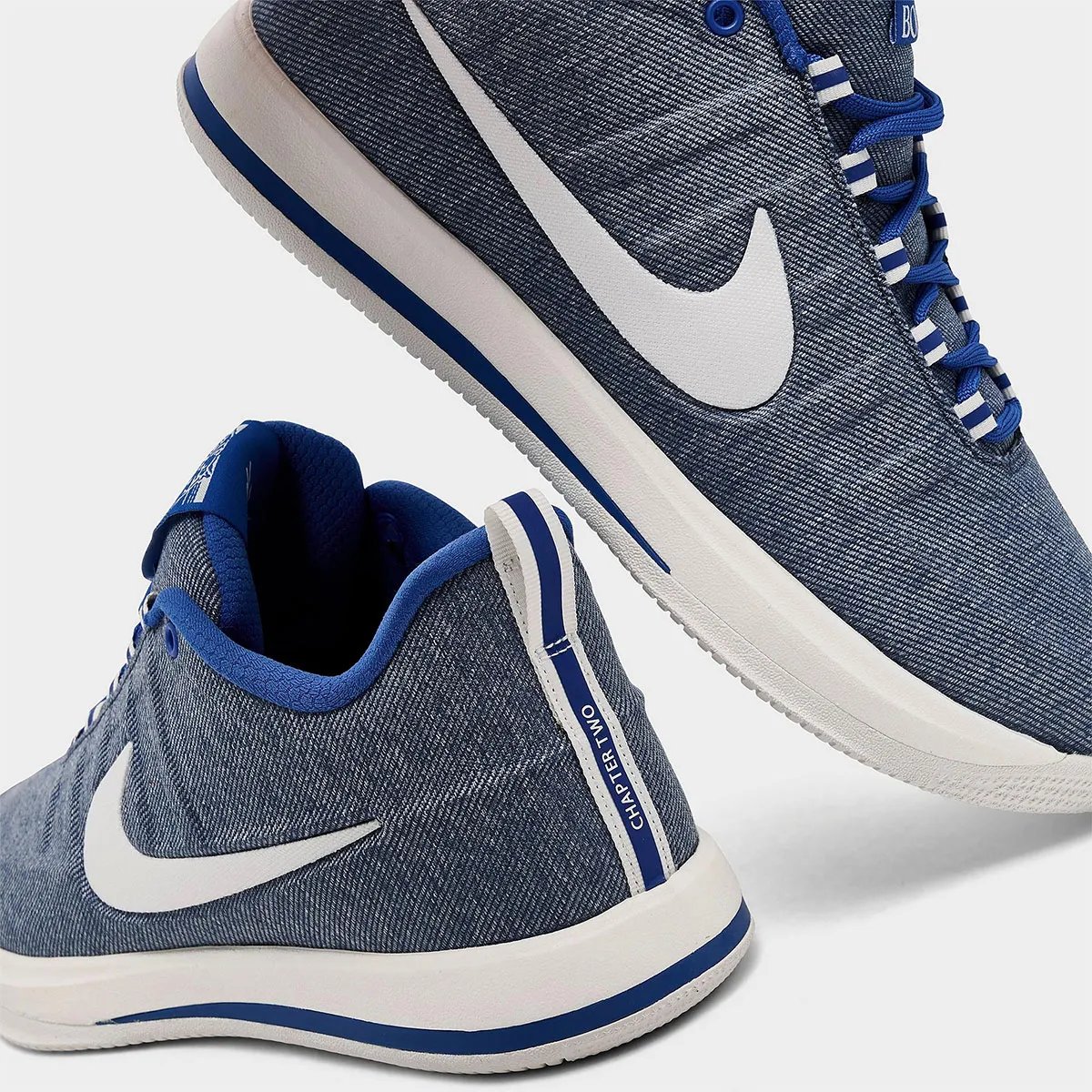 Nike Book 2 "Must Be The Denim" colorway featuring tonal denim construction, releasing March 20, 2026 - detail view 3