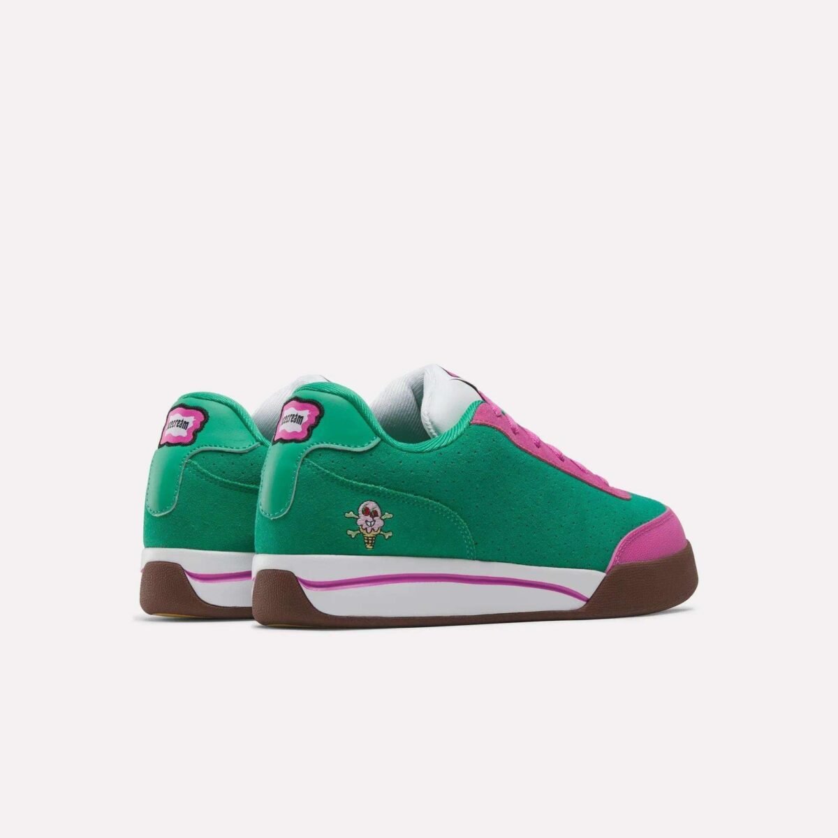 BBC Ice Cream x Reebok Board Flip Watermelon colorway featuring vibrant summer palette on classic skate silhouette - detail view 3