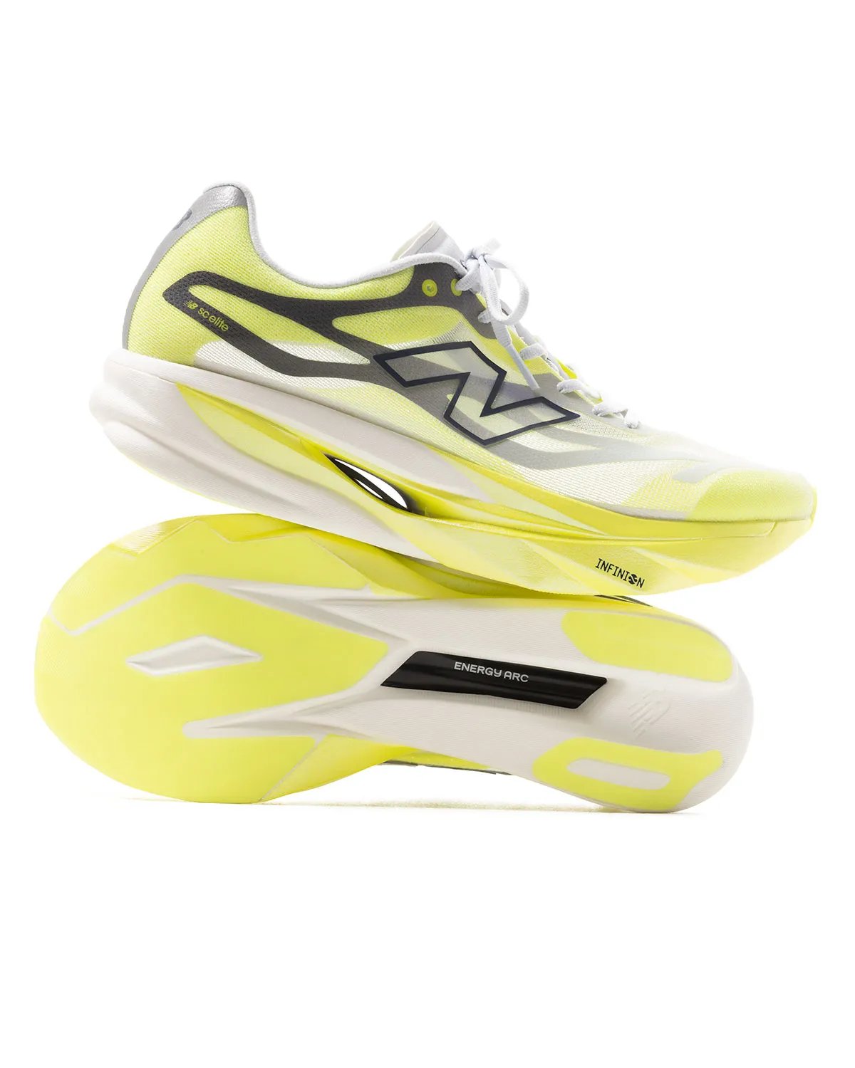 New Balance SuperComp Elite v6 performance marathon running shoe in lightweight FANTOMFIT mesh construction - detail view 1