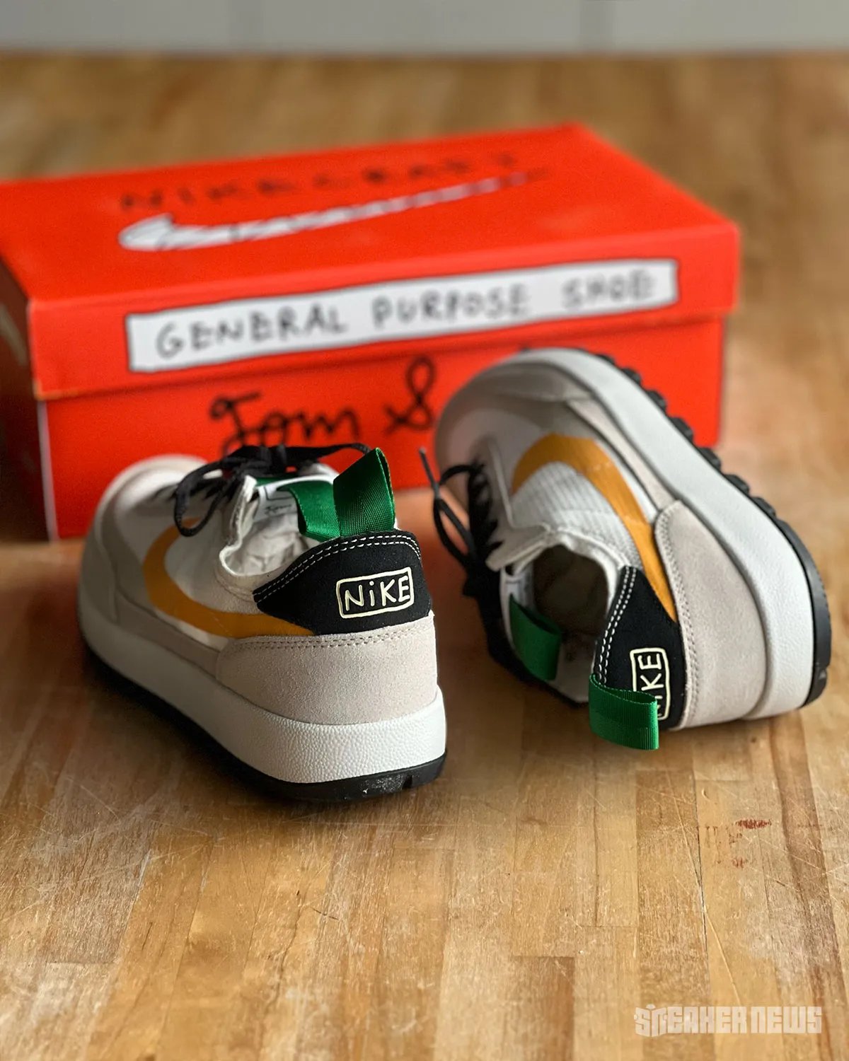 Nike Mars Yard 3.0 by Tom Sachs, full lateral view of the redesigned collaborative silhouette - detail view 2