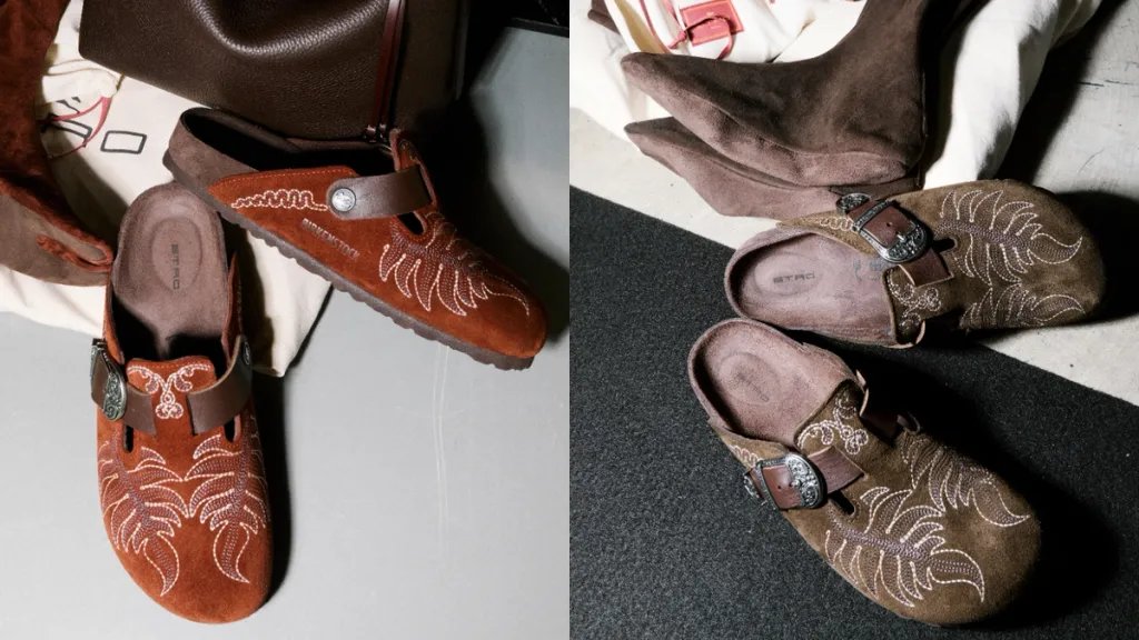 Etro x Birkenstock collaborative sandal collection launching September 10