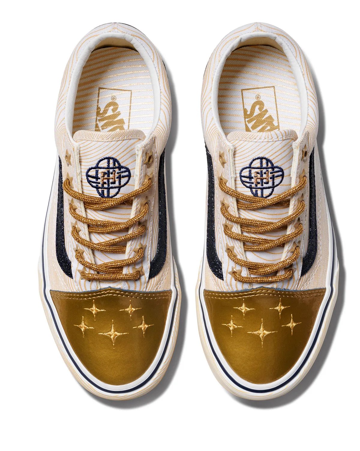 Vans Old Skool in gold with glitter accents from the K-Pop Demon Hunters collaboration - detail view 3