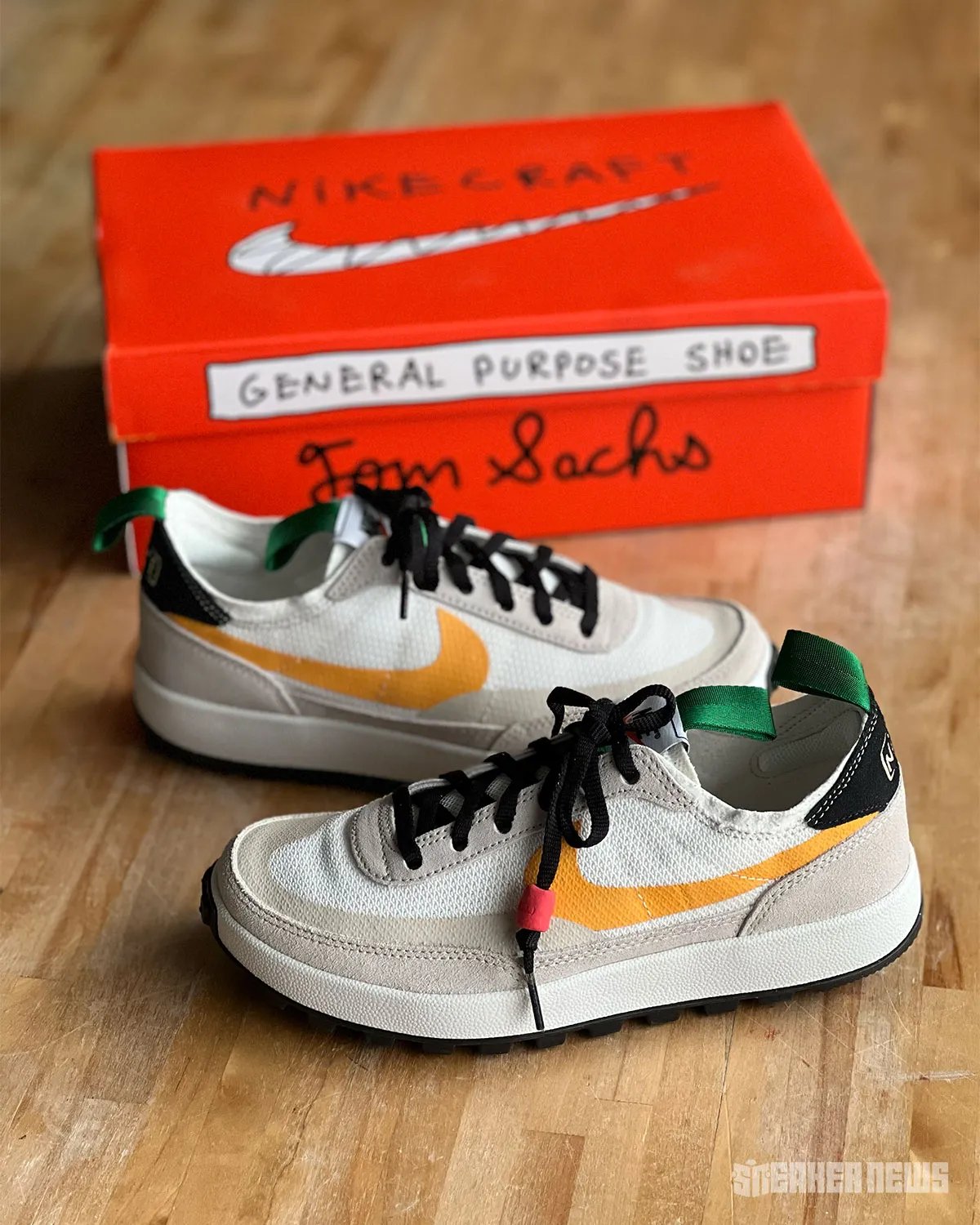 Nike Mars Yard 3.0 by Tom Sachs, full lateral view of the redesigned collaborative silhouette - detail view 1