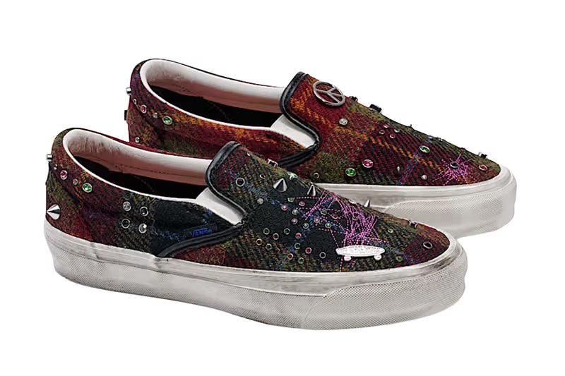 Harris Tweed x Vans Premium Collection featuring Old Skool 36, Classic Slip-On 98, and Loafer 53 with Scottish wool and metallic detailing