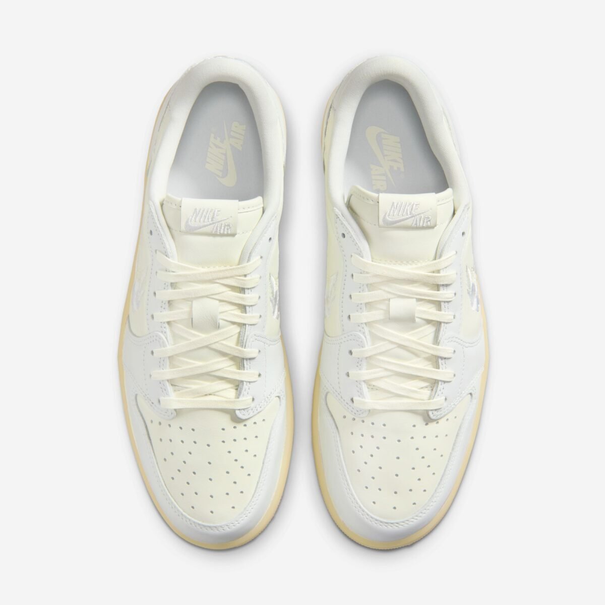 Air Jordan 1 Low OG Floral Swoosh with botanical-patterned Swoosh panel in colorway set to release March 2026 - detail view 4