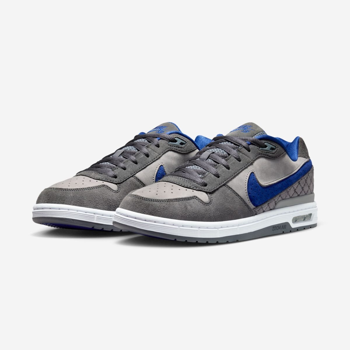 Nike SB P-Rod Zoom Air Low in Dodgers colorway, side and overhead detail view - detail view 1