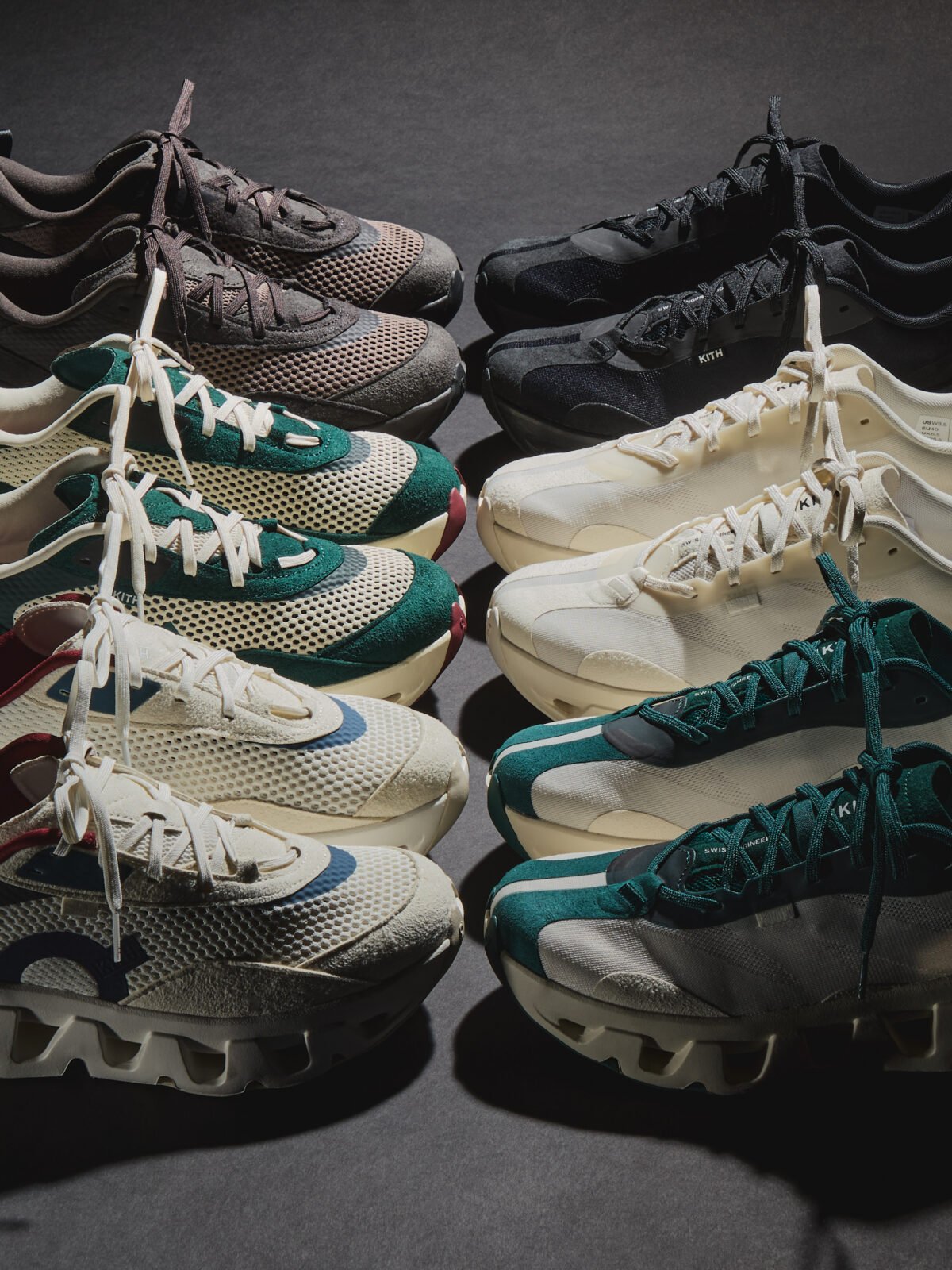 Kith x On K-Tech 1 and K-Tech 2 running shoes from the new multi-year partnership collaboration - detail view 1