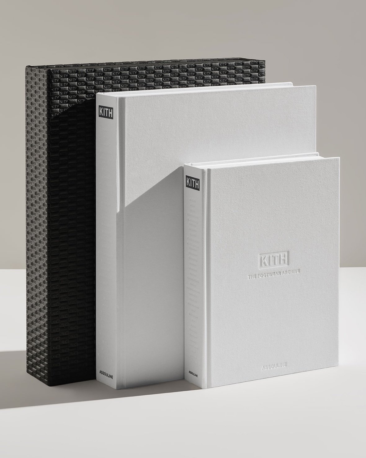 KITH: The Footwear Archive Assouline book cover and interior pages showcasing 700+ sneaker releases and unreleased samples from Ronnie Fieg's 15-year brand history - detail view 2