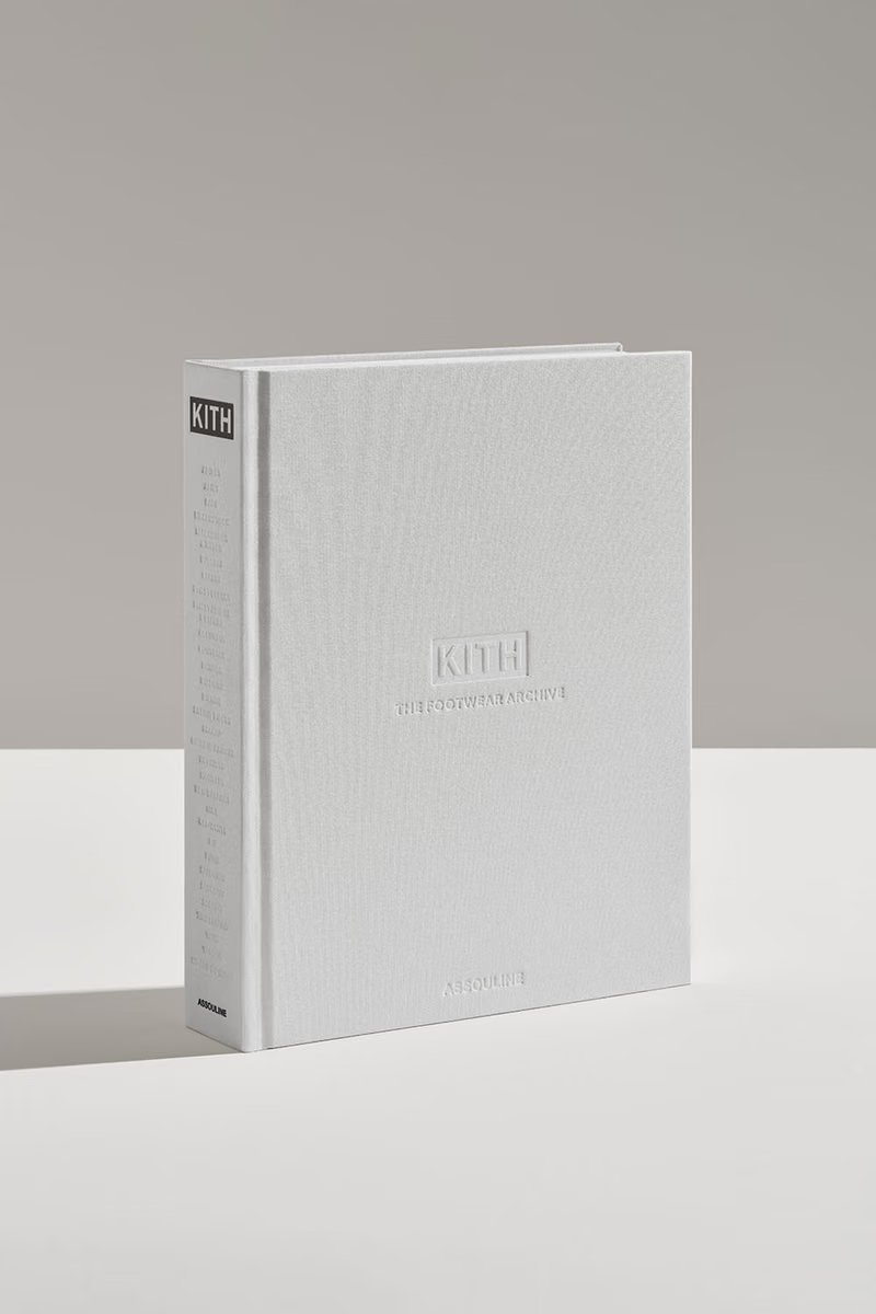 Kith: The Footwear Archive book cover and interior spread showcasing 15 years of collaborative sneaker designs with archival photography by Tyler Mansour - detail view 2