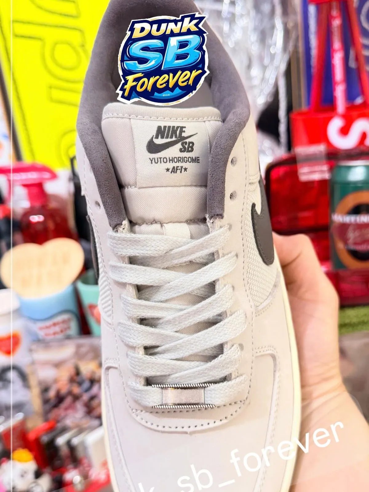 Nike SB Air Force 1 Low in collaboration with Yuto Horigome, featuring reinforced construction and skate-specific design details - detail view 2