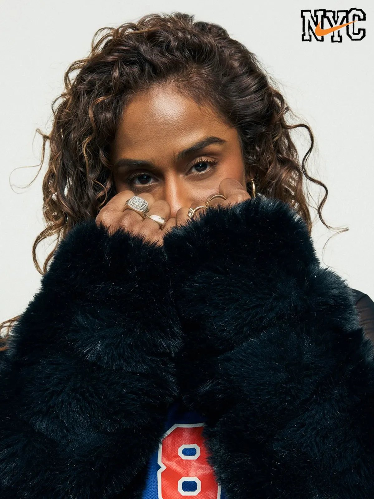 Nike 'Always Knicks' portrait campaign featuring diverse group of New York Knicks fans photographed by Jonathan Mannion - detail view 3