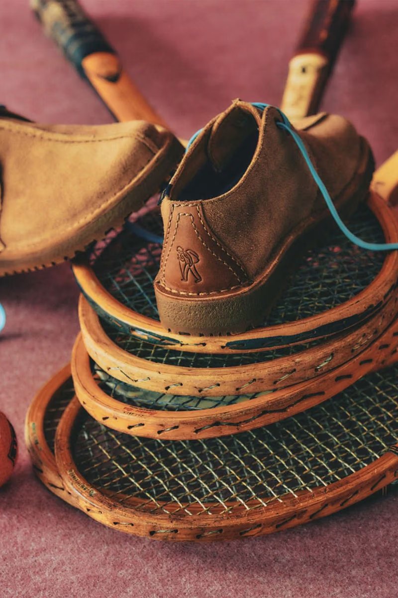 BEAMS BOY x Clarks Desert Trek GORE-TEX in Mocha colorway with Vibram sole and interchangeable laces - detail view 3
