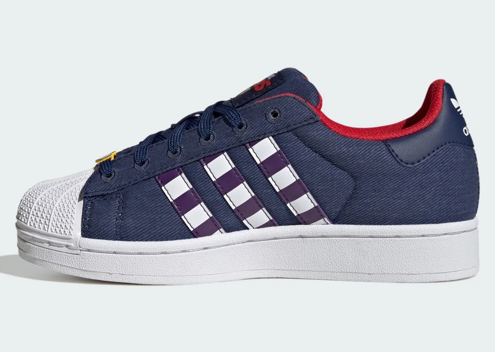 adidas x Brawl Stars Superstar and Samba OG collaboration in youth sizing, featuring game-inspired branding and colorways - detail view 3