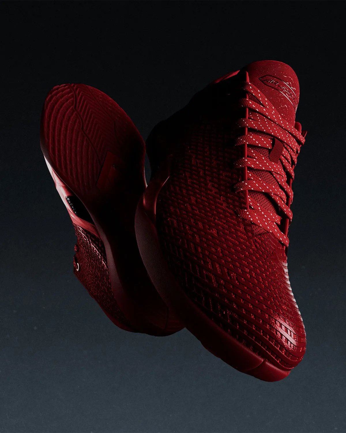 Air Jordan 41 featuring visible carbon fiber shank and faceted TPU design with Nanoprint upper technology - detail view 2