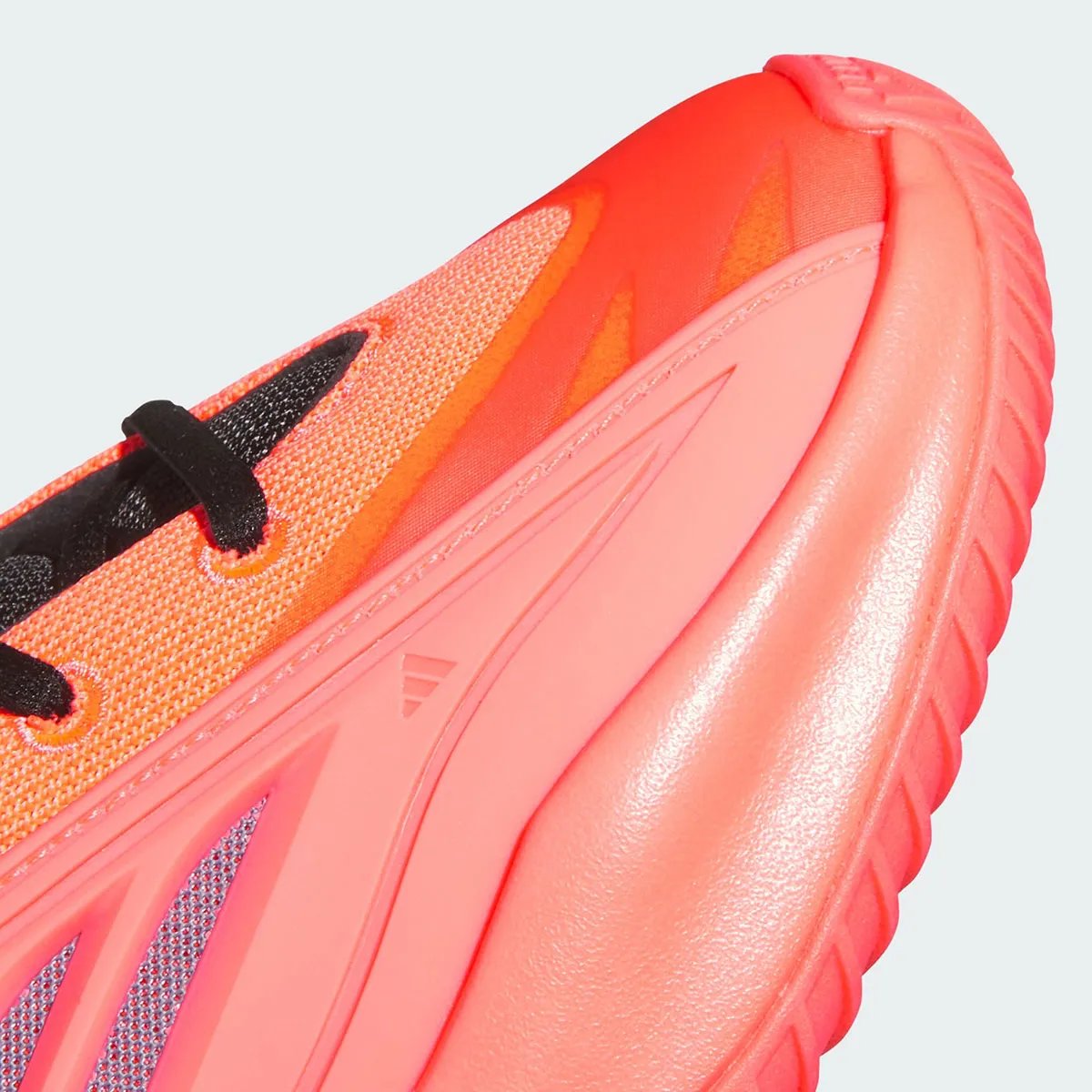 adidas Believe That Anthony Edwards in Solar Turbo colorway with core black midsole and slate accents - detail view 5