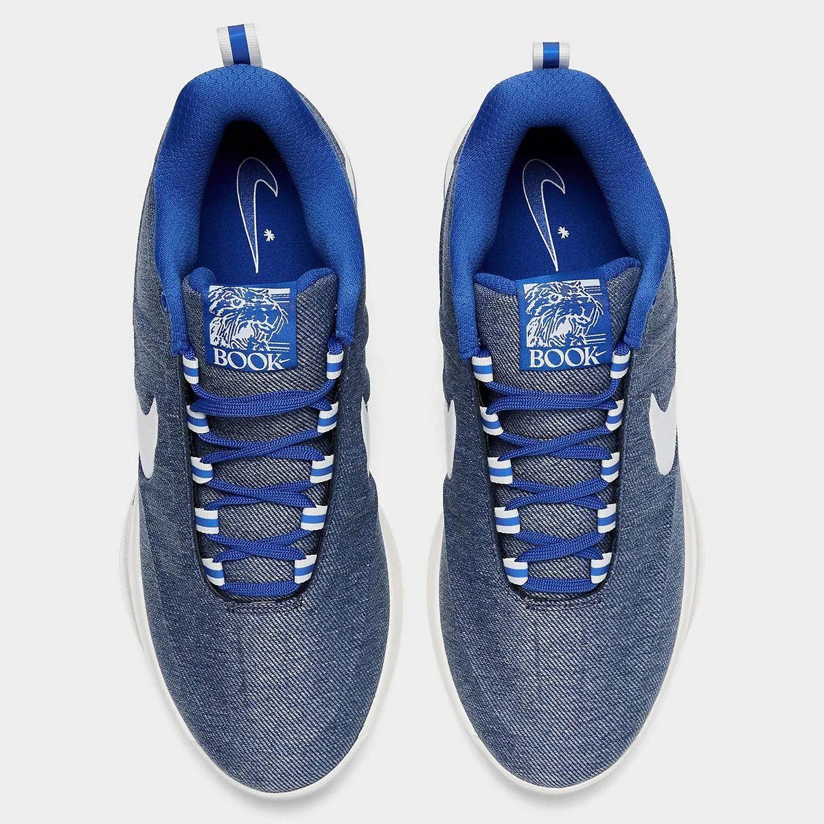 Nike Book 2 "Must Be The Denim" colorway featuring tonal denim construction, releasing March 20, 2026 - detail view 1