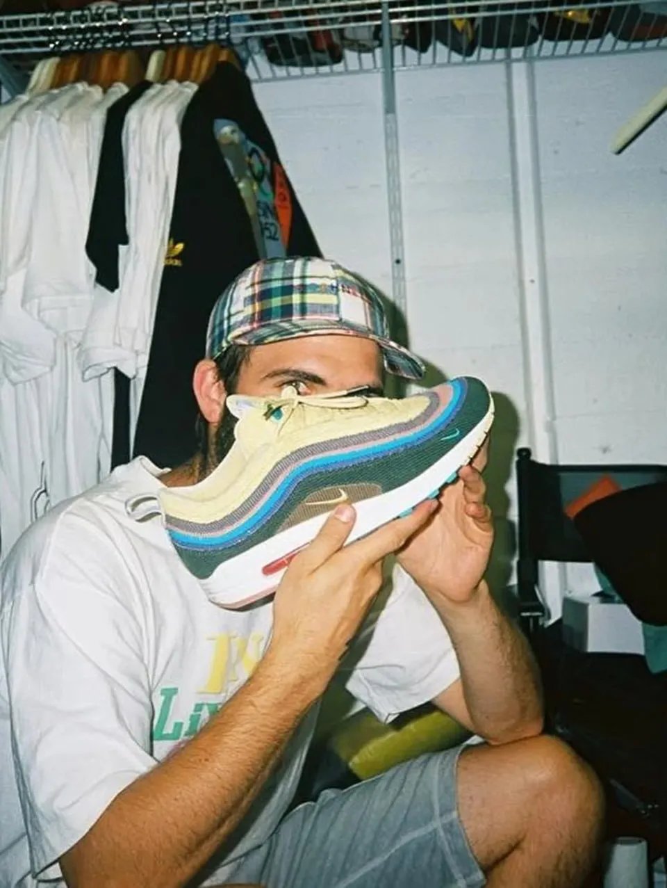 Sean Wotherspoon x Nike Air Max 1/97 in Light Blue Fury and Lemon Wash corduroy upper with Air Max 1 sole unit - detail view 3