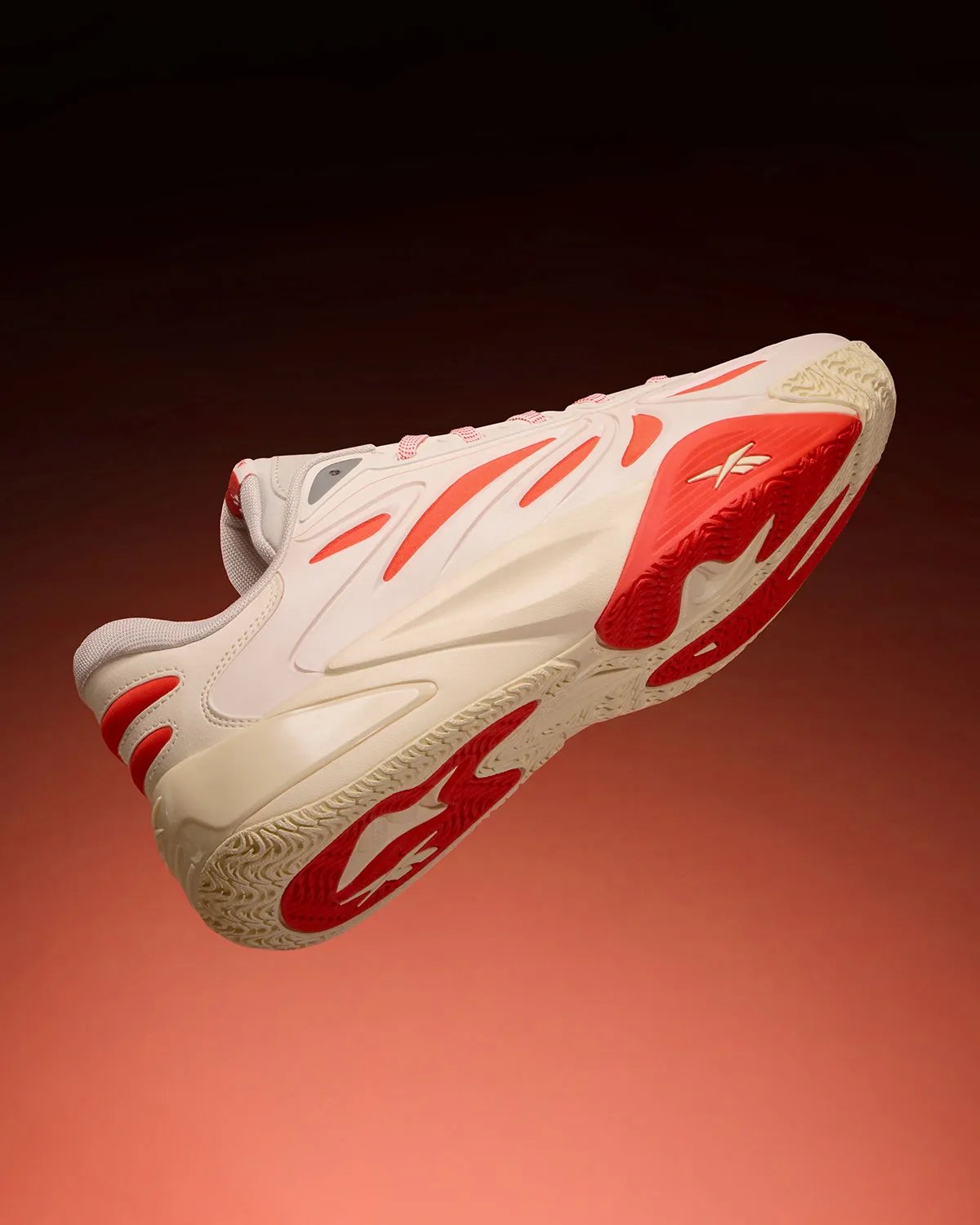 Reebok Angel Reese 1 in Atlanta Dream red with white branding, lateral view - detail view 4