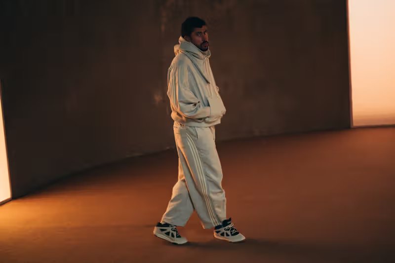 adidas para Bad Bunny BadBo 1.0 in Beige and Black colorway, side profile view - detail view 3