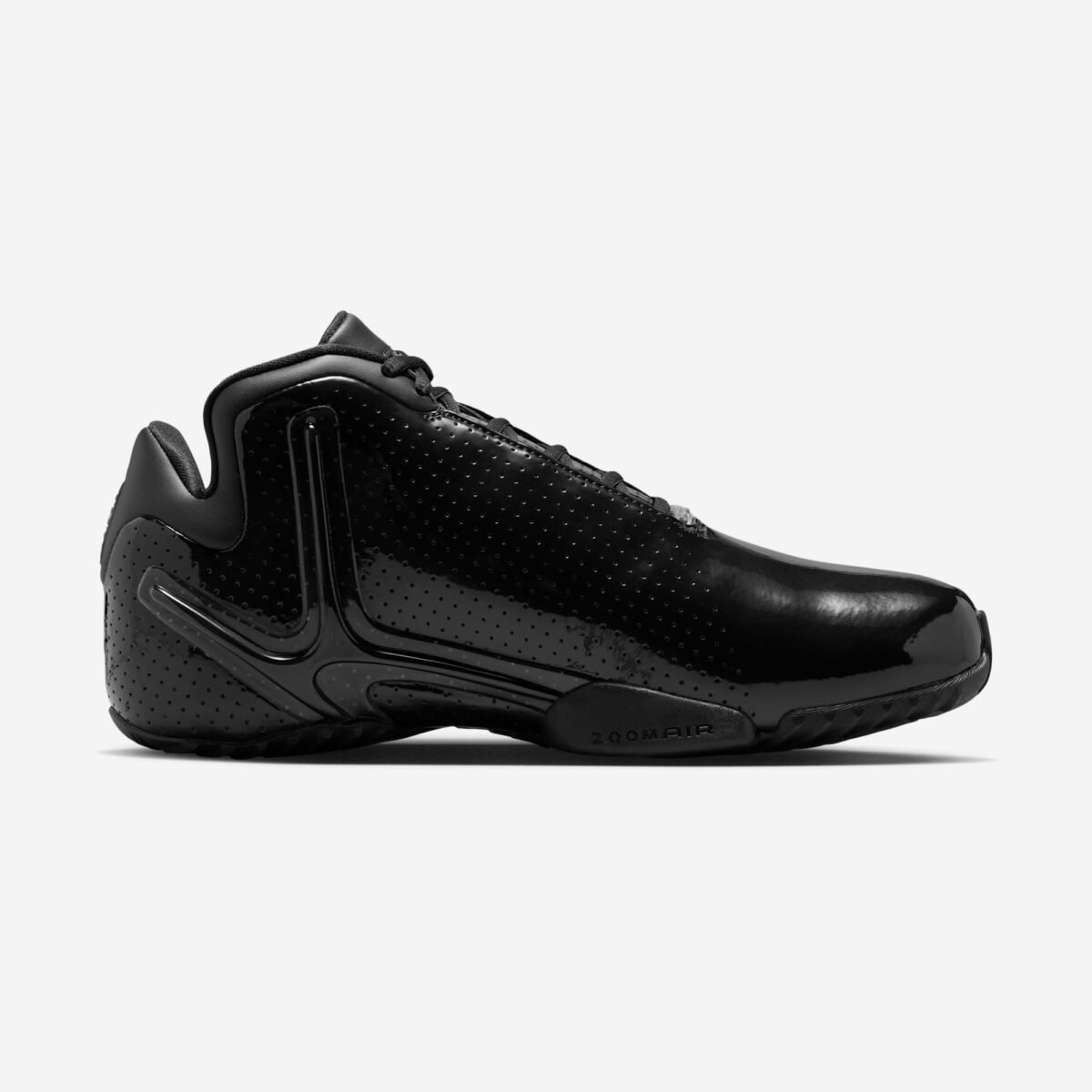 Nike Hyperflight Premium in all-black colorway, featuring premium construction and performance-forward silhouette design - detail view 3