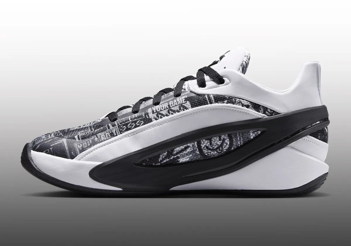 Jordan Luka 5 Graffiti featuring layered street art graphics and wheat-pasted poster effects on the upper - detail view 1