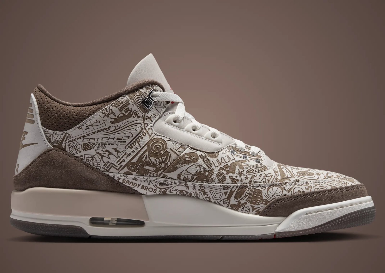 Air Jordan 3 Retro Laser Surfaces With All-Over Print Graphics - detail view 4