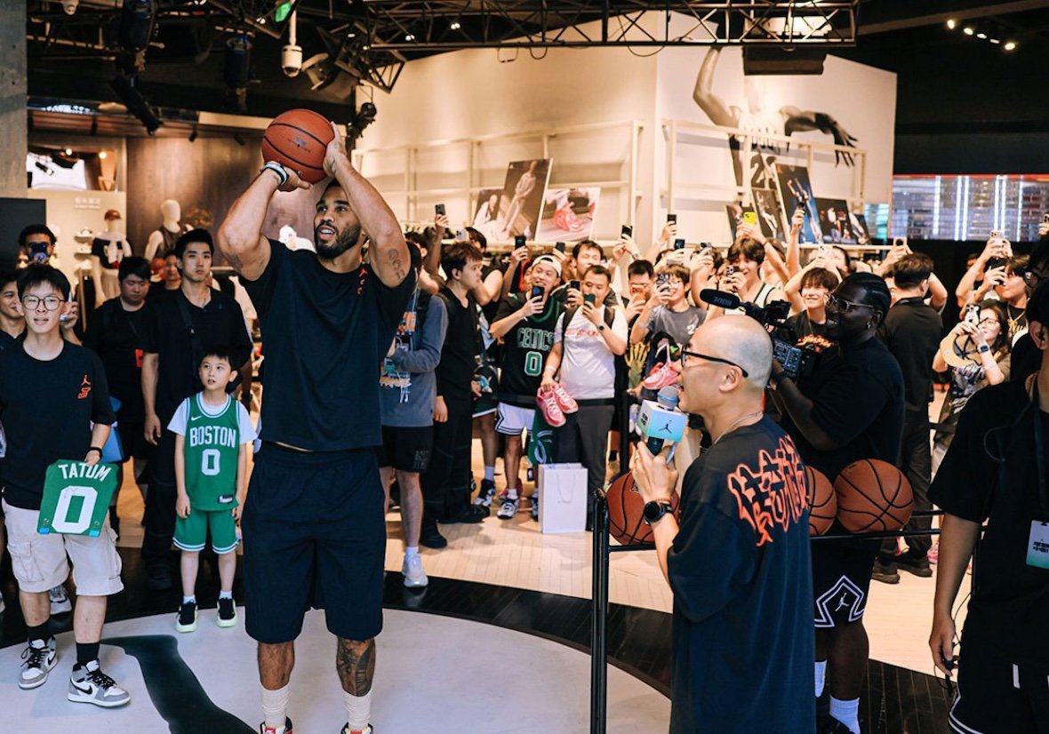 Jordan Brand The One Global Finals event in Shanghai featuring athletes and sneaker design competition elements - detail view 3