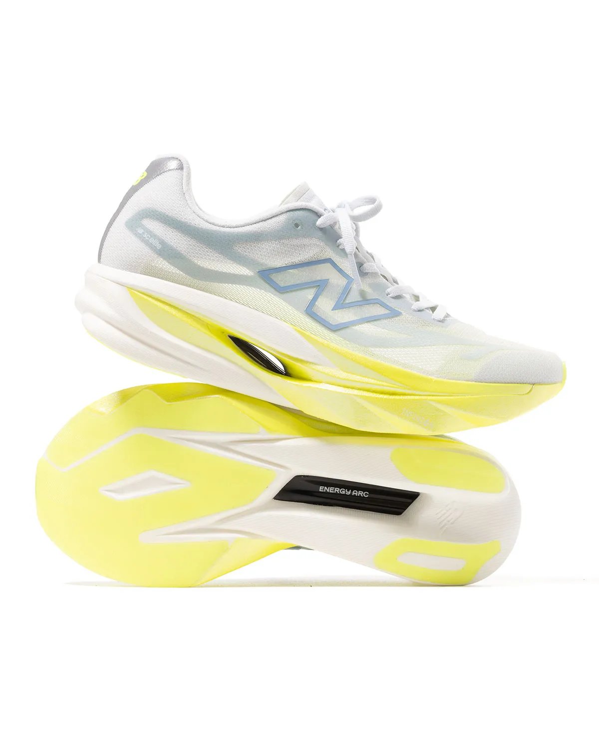 New Balance SuperComp Elite v6 performance marathon running shoe in lightweight FANTOMFIT mesh construction - detail view 3