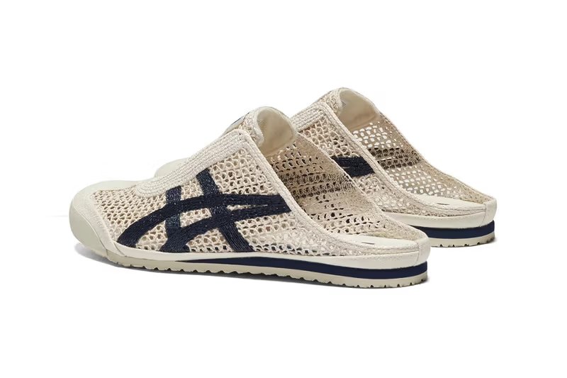 Onitsuka Tiger MEXICO 66 SABOT backless mule in neutral colorway, side profile view - detail view 3