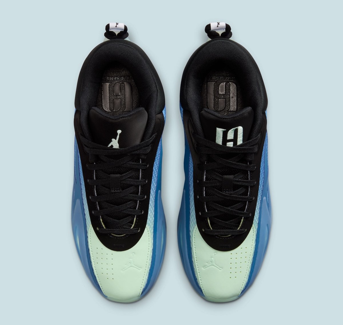 Jordan Heir Series 2 'Queen Phee' in True Blue and Baltic Blue, Napheesa Collier WNBA collaboration - detail view 5