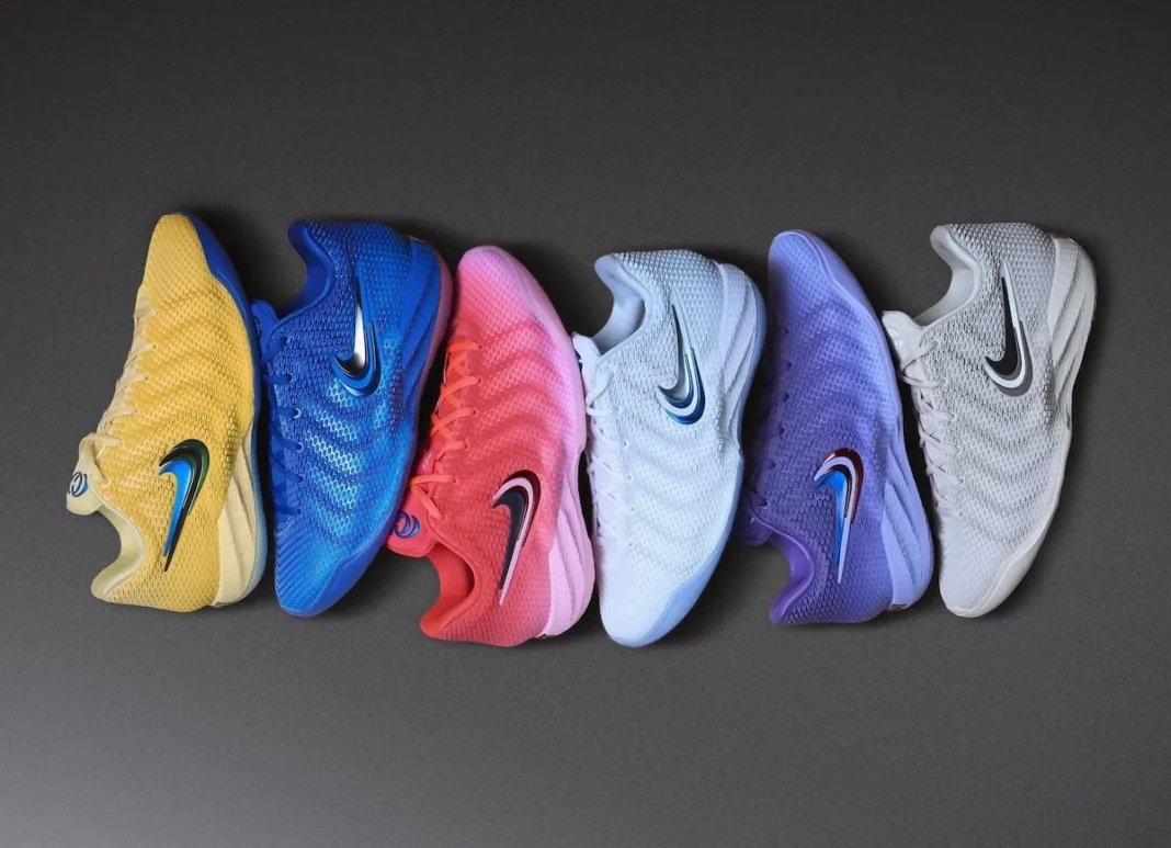 Nike Caitlin 1 signature basketball shoe in Caitlin Blue colorway, designed for Caitlin Clark - detail view 1