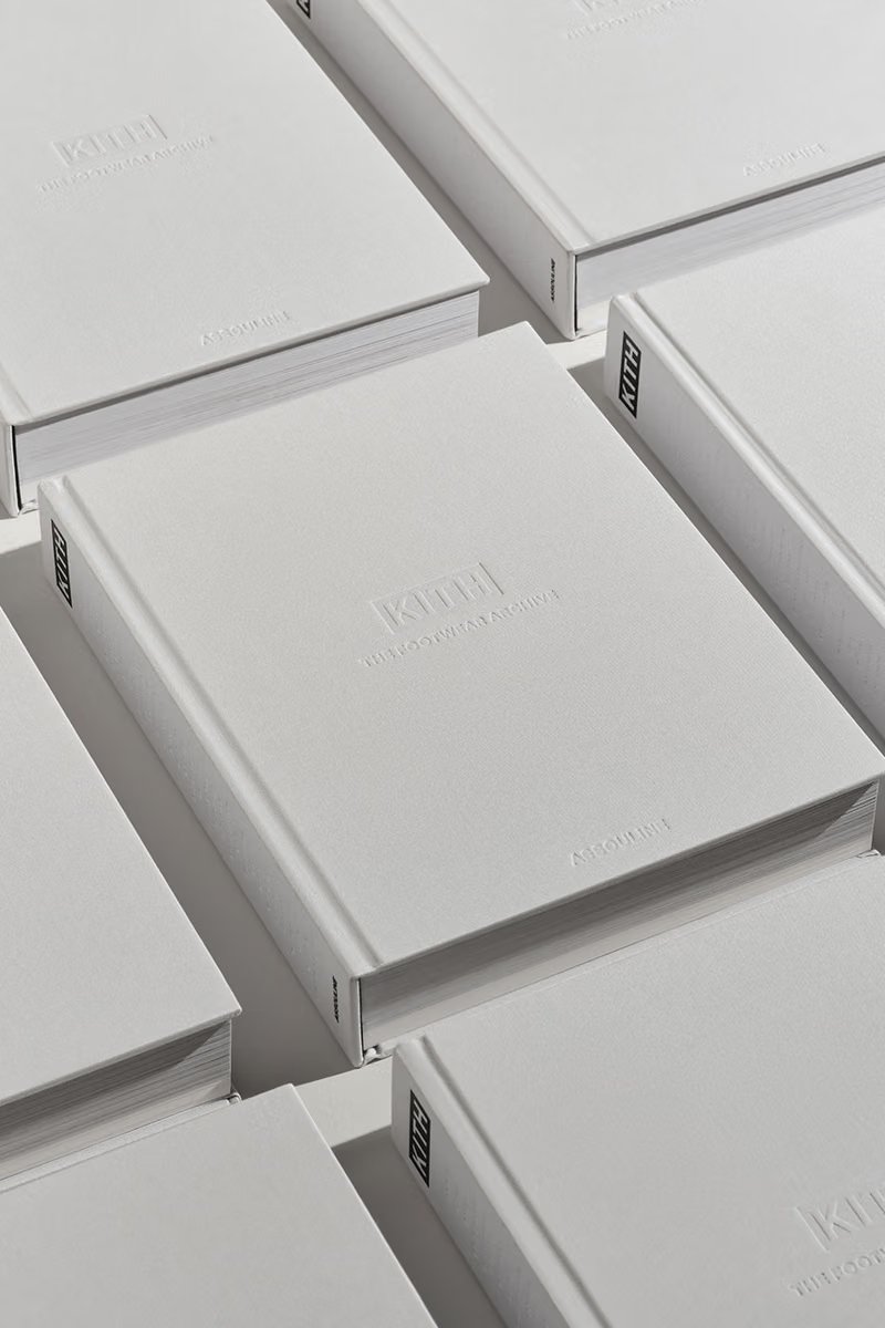 Kith: The Footwear Archive book cover and interior spread showcasing 15 years of collaborative sneaker designs with archival photography by Tyler Mansour - detail view 4