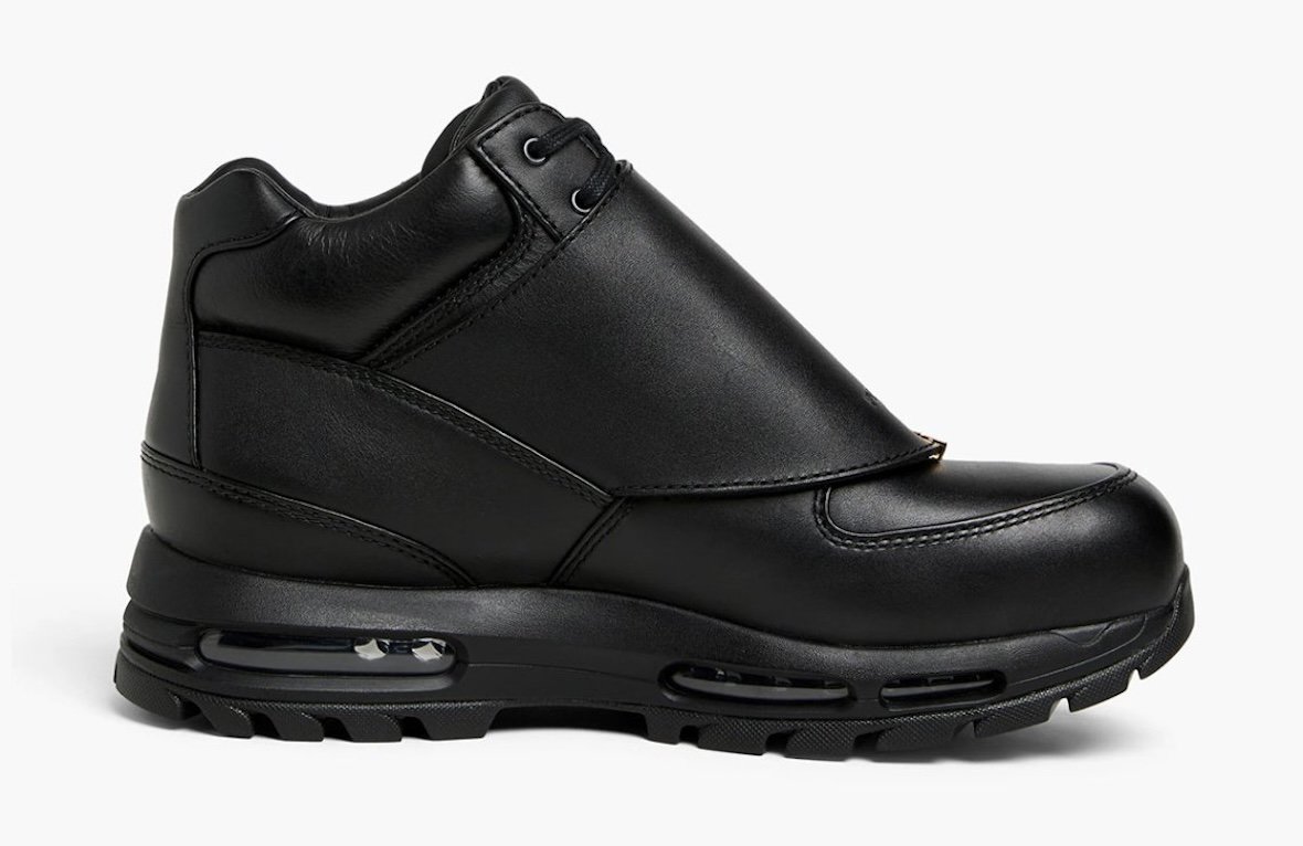 PSNY x Nike Air Max Goadome in Triple Black with oversized metal buckle hardware detail - detail view 4